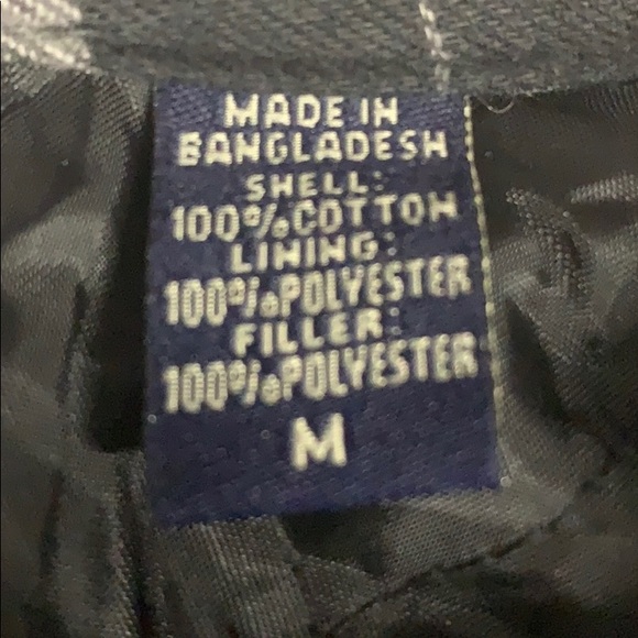 Wrangler Red Black Plaid Quilted Lined Flannel Shirt Jacket 4 Pockets Medium - Picture 8 of 10